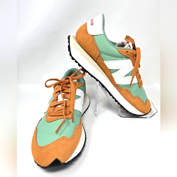 New Balance Shoes - New Balance 237 Green and Tan Sneakers